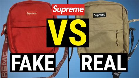 supreme shoulder bag black real vs fake|check if your supreme bag is real.